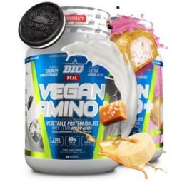REAL VEGAN AMINO+ Banana&Salted Caramel Bits