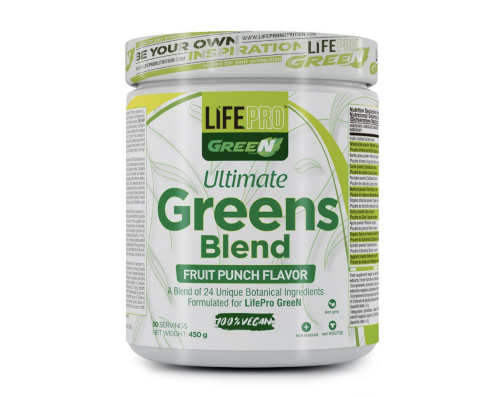 LIFE PRO ULTIMATE GREENS BLEND - Fruit Punch 450g