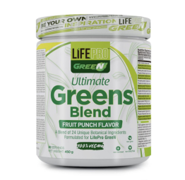 LIFE PRO ULTIMATE GREENS BLEND - Fruit Punch 450g