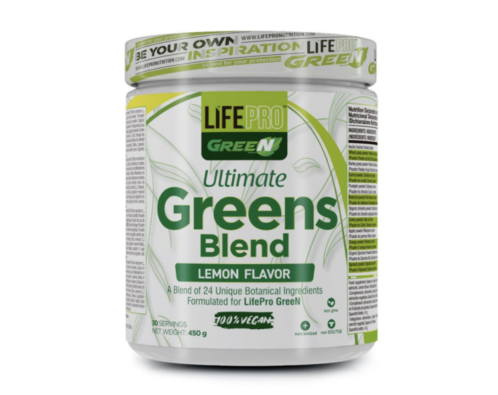 LIFE PRO ULTIMATE GREENS BLEND - Lemon 450g