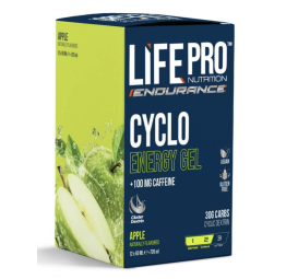 LIFE PRO CYCLO ENERGY GEL CAFFEINE - Apple 12X60ml