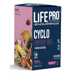 LIFE PRO CYCLO ENERGY GEL CAFFEINE - Tropical 12X60ml