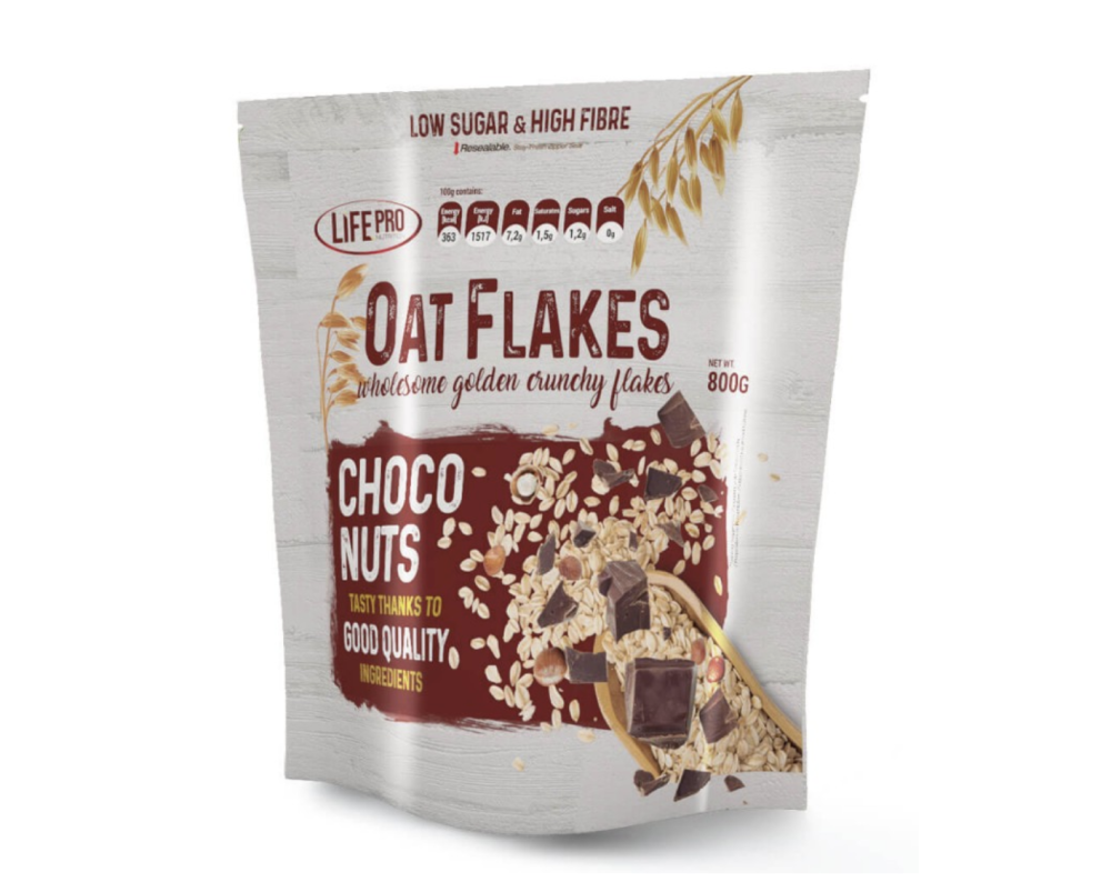 LIFE PRO OATS FLAKES - Choconut 800g