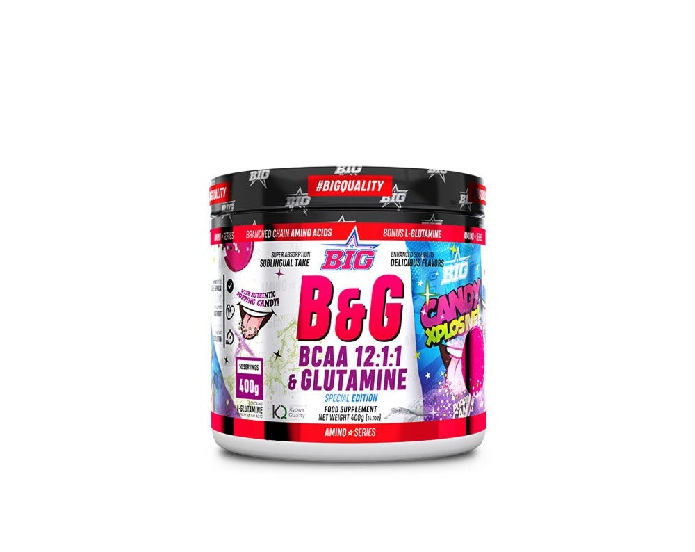 B&G® - BCAAS 12:1:1 con glutamina  Candy Explosive