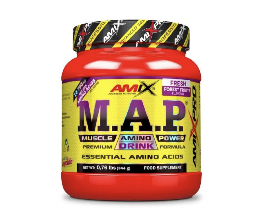 AMIX MAP MUSCLE AMINO POWER DRINK - Frutas del Bosque 344g