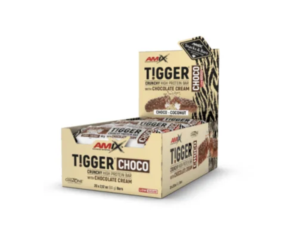 AMIX TIGGER CRUNCHY PROTEIN BAR - Choco Coco 60g