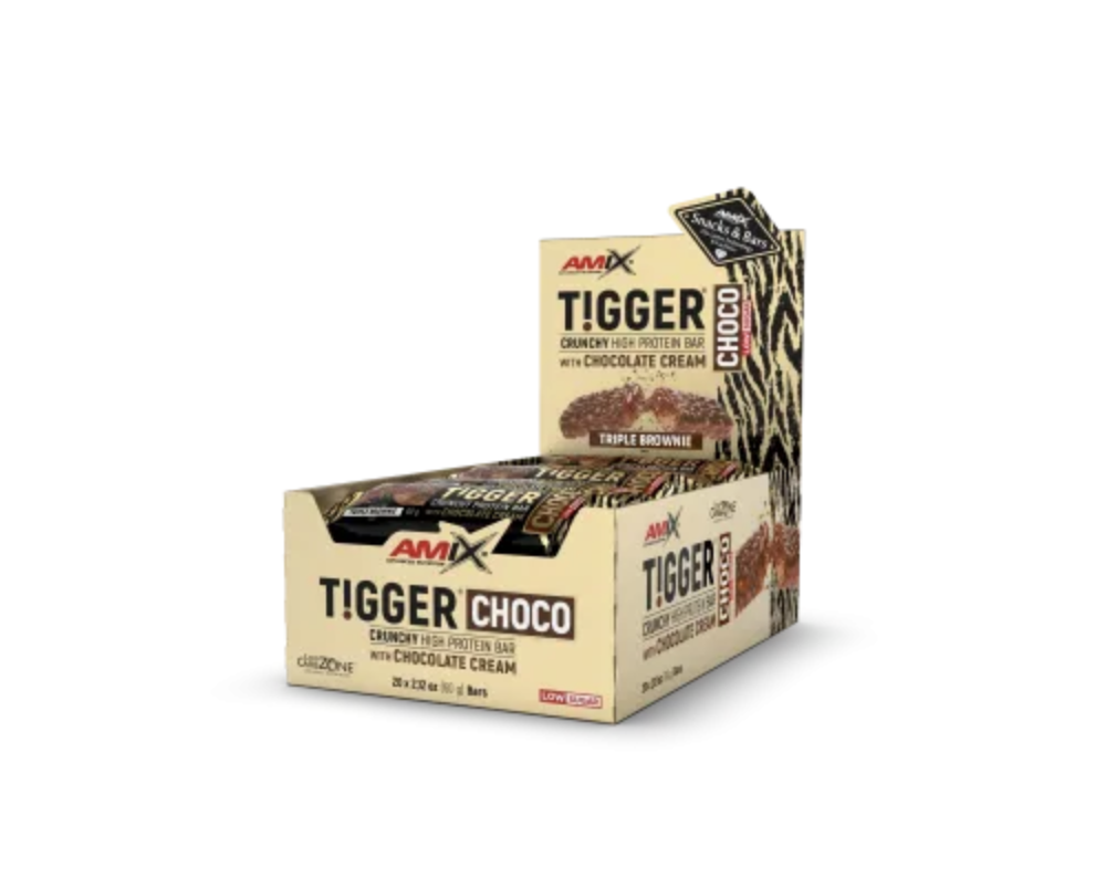 AMIX TIGGER CRUNCHY PROTEIN BAR - Triple Brownie 60g