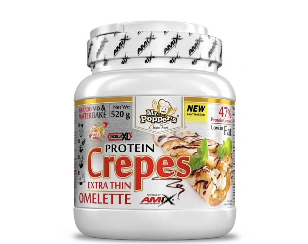 AMIX CREPES PROTEICOS MR POPPERS - Chocolate 520g