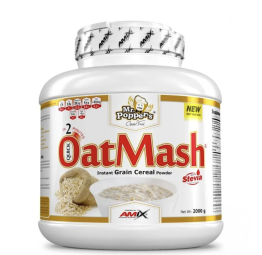 AMIX HARINA DE AVENA MR POPPERS - Crema de Cacahuete 2KG