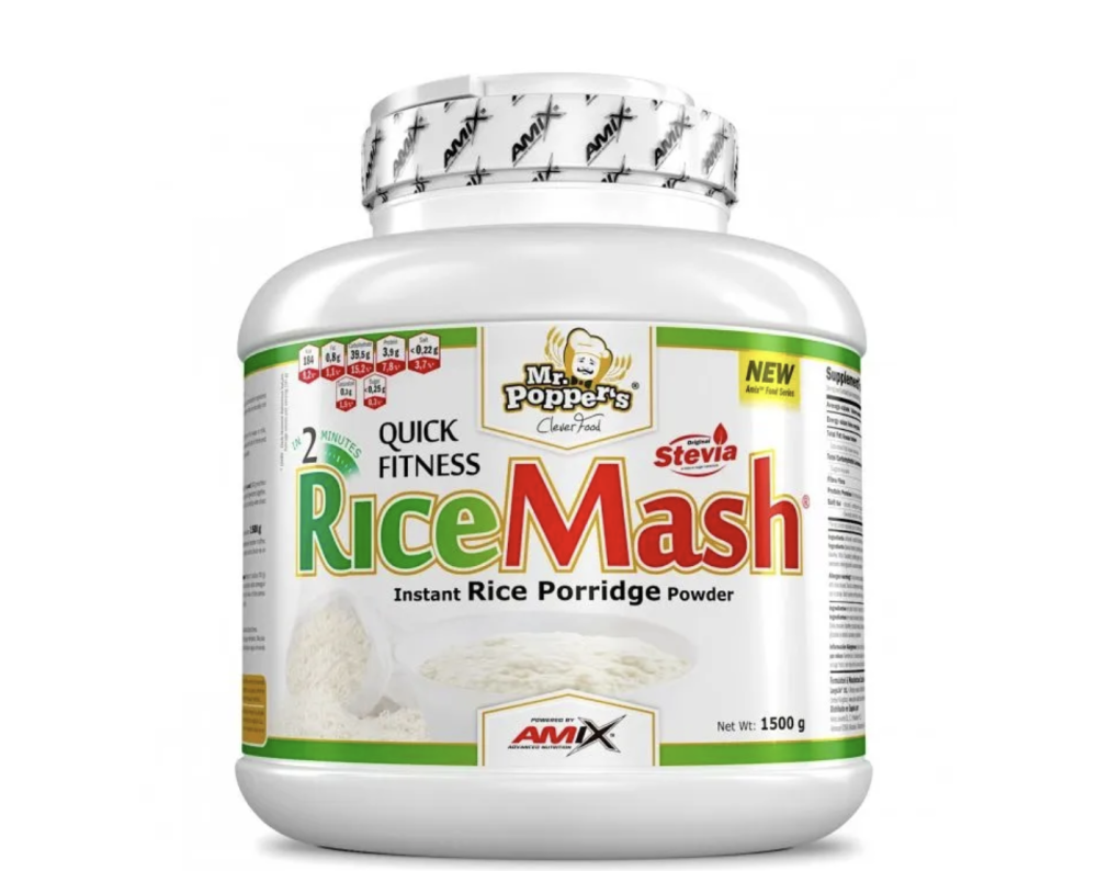 AMIX HARINA DE ARROZ MR POPPERS - Crema de Cacahuete 1,5KG