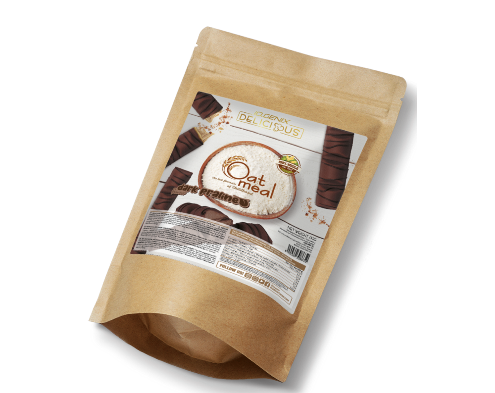 IO.GENIX HARINA DE AVENA - Praliné Black 1Kg