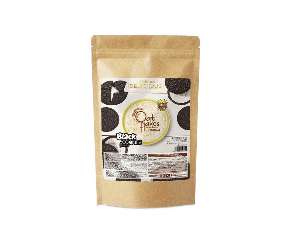 IO.GENIX DELICIOUS OAT FLAKES - Black Cookies 1Kg