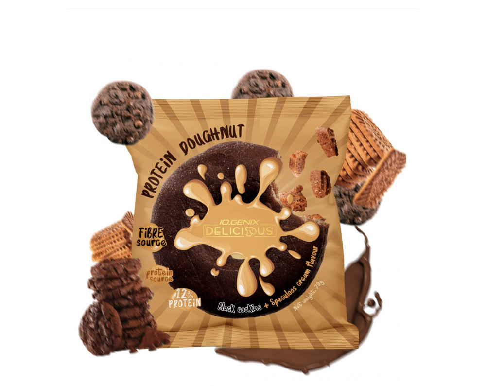IO.GENIX PROTEIN DOUGHNUT - Black Cookies & Speculoos