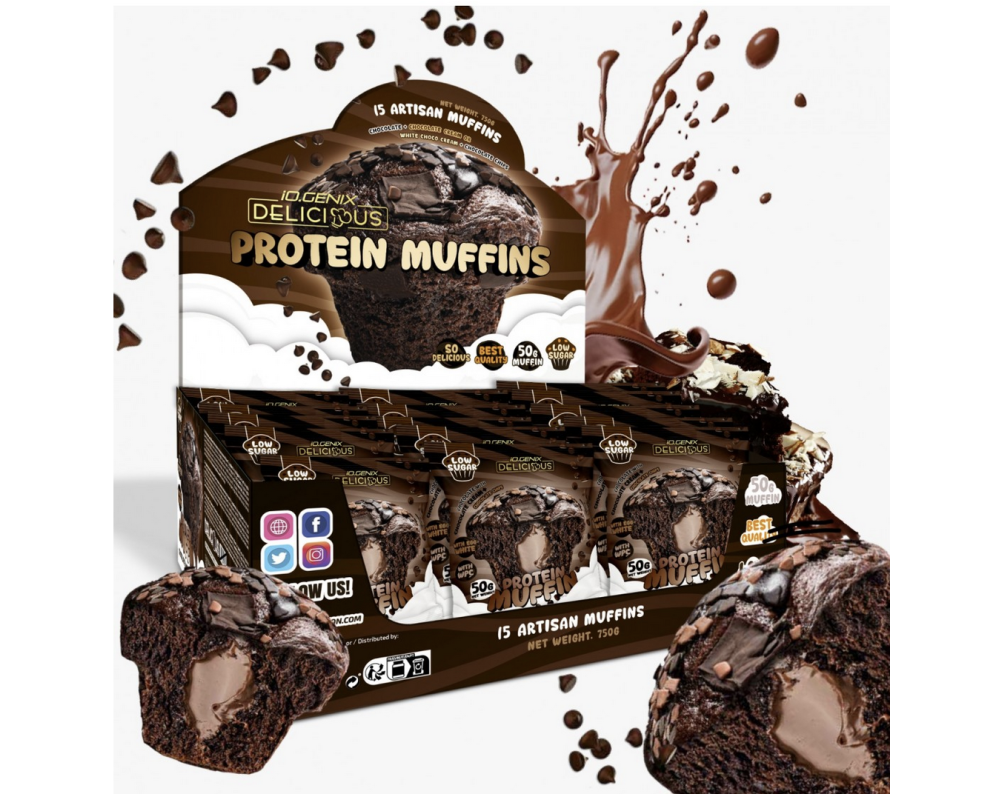 IOGENIX PROTEIN MUFFINS - Dark Chocolate 350g