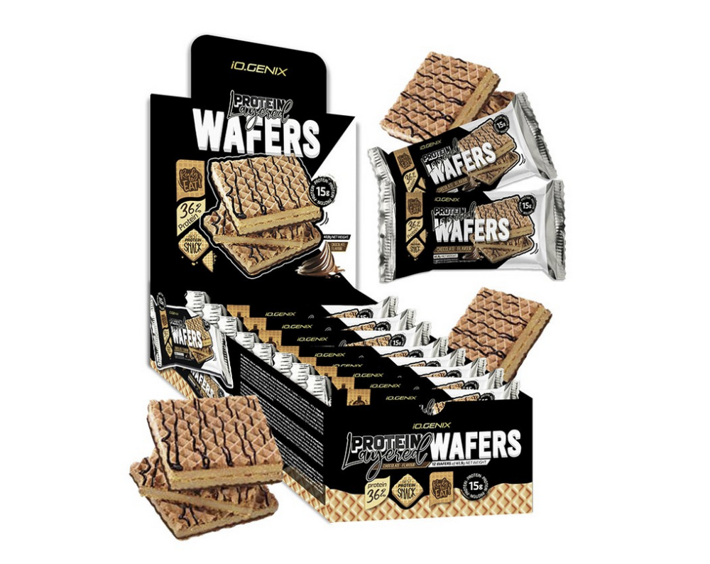 IOGENIX PROTEIN LAYERED WAFERS - Dark Chocolate