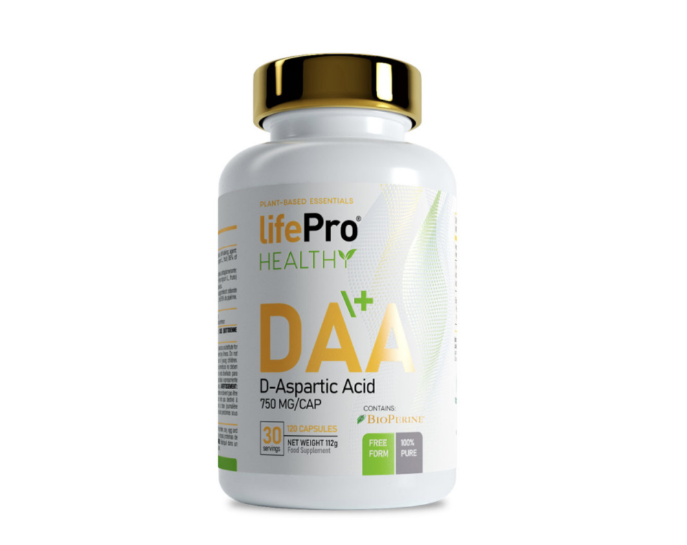 LIFE PRO DAA ASPARTIC ACID 750mg 120 vcaps