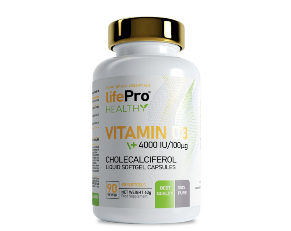 LIFE PRO VITAMIN D3 4000 UI WITH OLIVE OIL 90 softgel