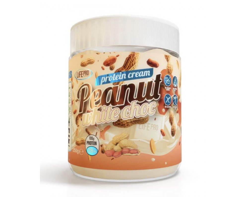 LIFE PRO PROTEIN CREAM - Peanut White Choc 250g