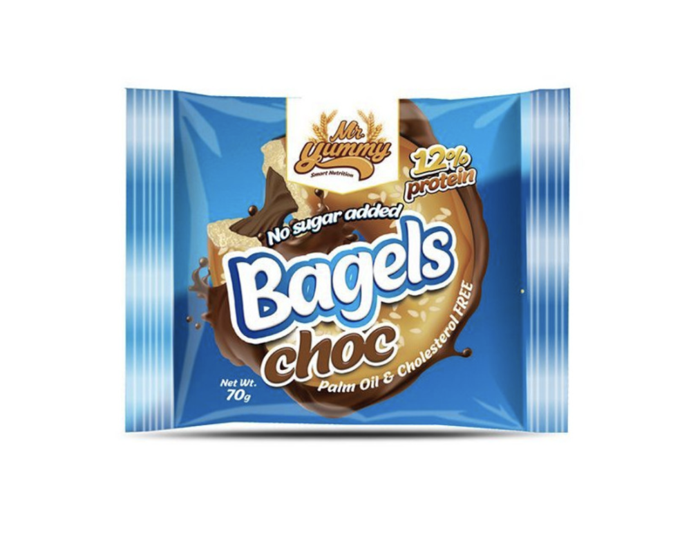 LIFE PRO MR YUMMY BAGELS CHOC 70g