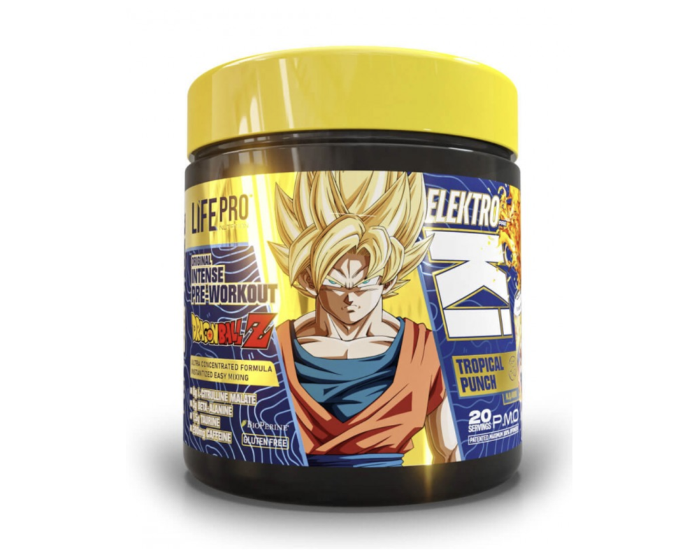 LIFE PRO ELEKTRO DRAGON BALL Z FREE CAFF - TROPICAL PUNCH 400g