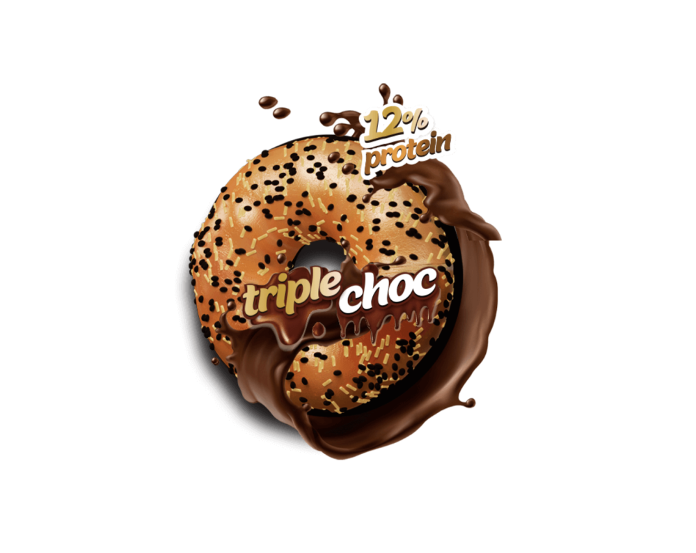 LIFE PRO MR YUMMY BAGELS TRIPLE CHOC 70g