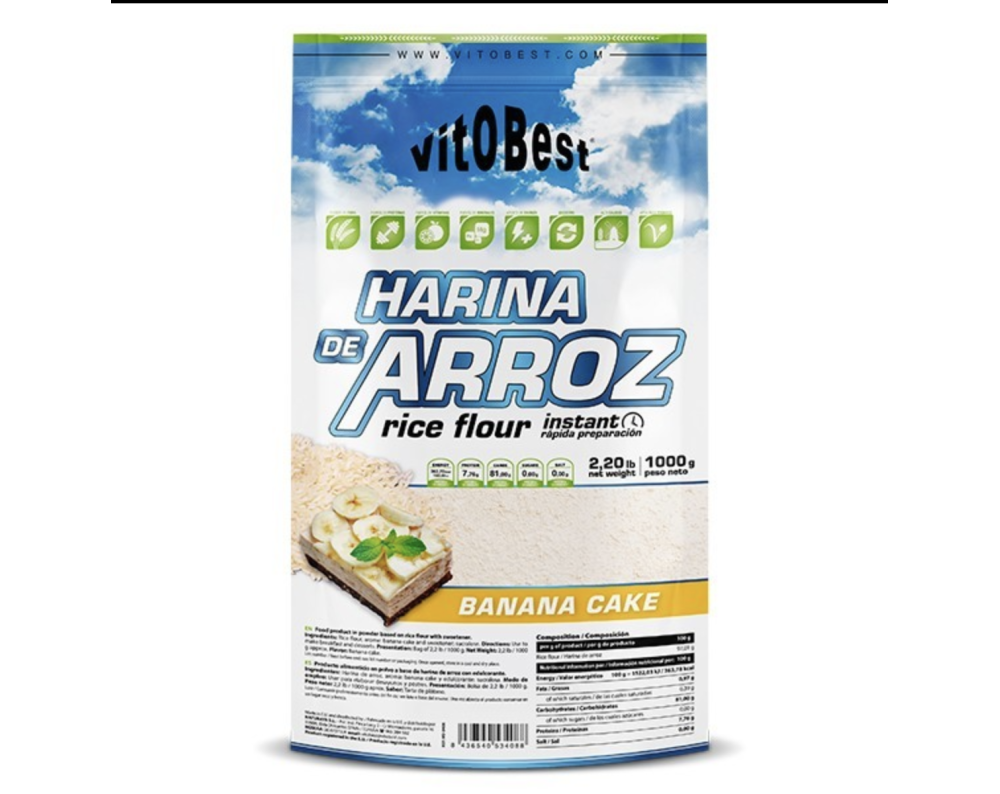 VITOBEST HARINA DE ARROZ - PLATANO CAKE