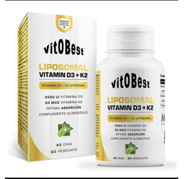 VITOBEST VITAMINA D3 + K2 LIPOSOMAL 60 vcaps
