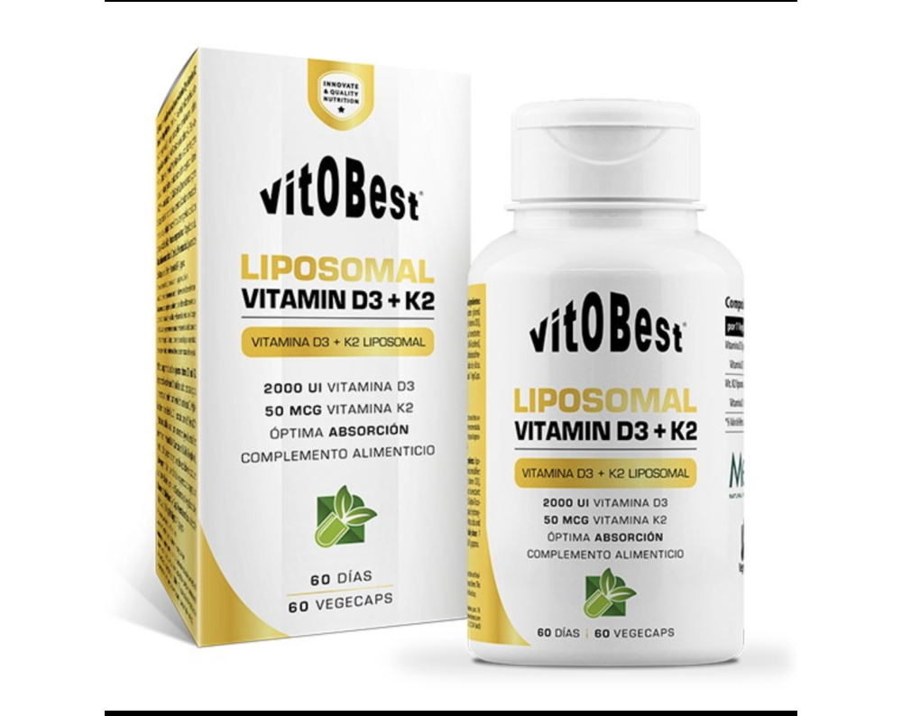VITOBEST VITAMINA D3 + K2 LIPOSOMAL 60 vcaps