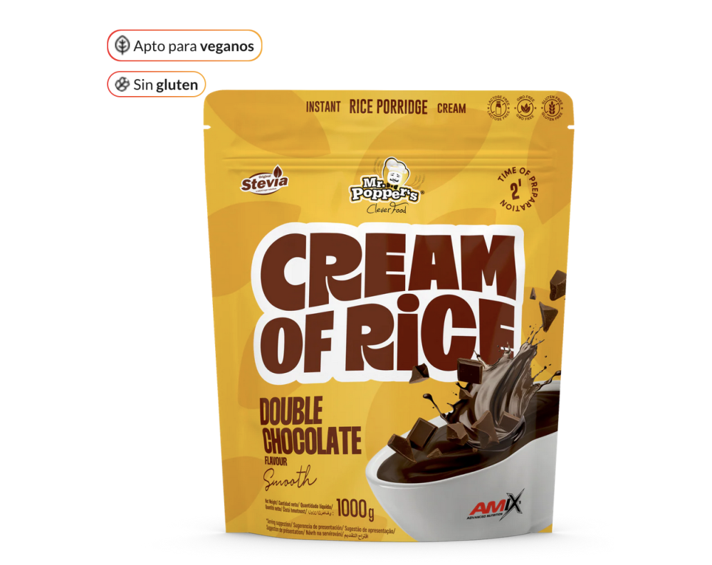 AMIX CREMA DE ARROZ MR POPPERS - DOBLE CHOCOLATE 1kg