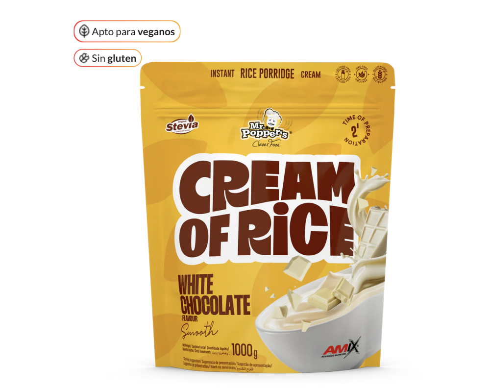 AMIX CREMA DE ARROZ MR POPPERS - CHOCO BLANCO 1kg