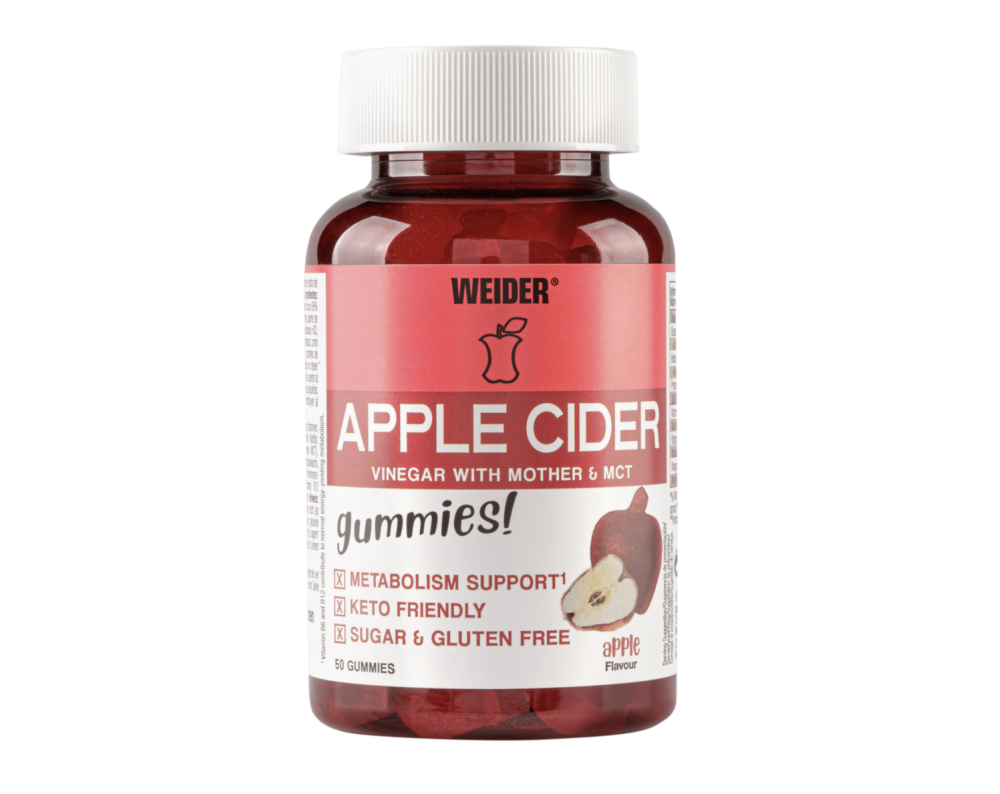 WEIDER GUMMIES 50 GOMINOLAS APPLE CIDER