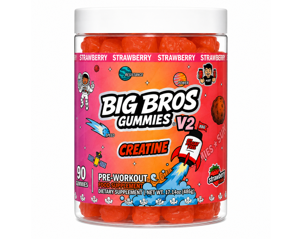 BIG BROS GUMMIES V2 - STRAWBERRY  90 uds