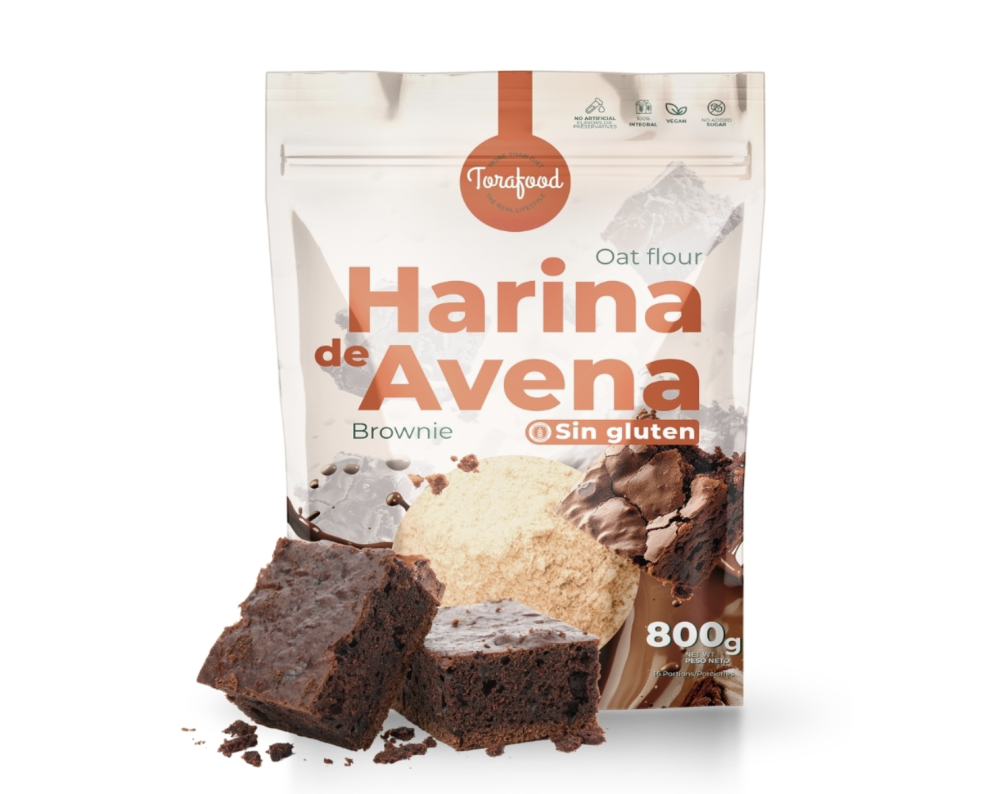 TORAFOOD SIN GLUTEN HARINA DE ACENA  - BROWNIE 800g