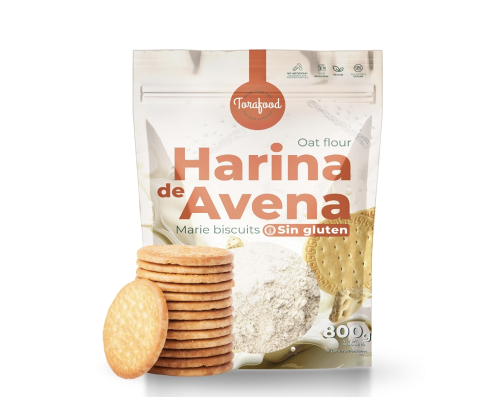 TORAFOOD SIN GLUTEN HARINA DE ACENA  - GALLETA 800g