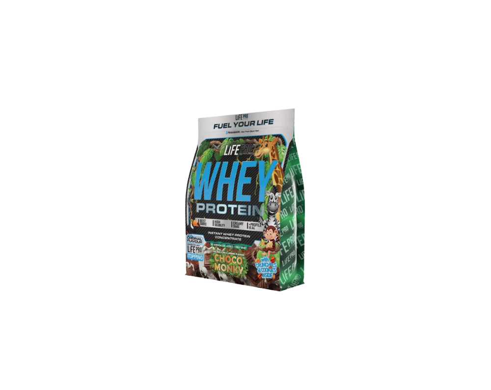 LIFE PRO WHEY PROTEIN - Choco Monkey Bag Edition